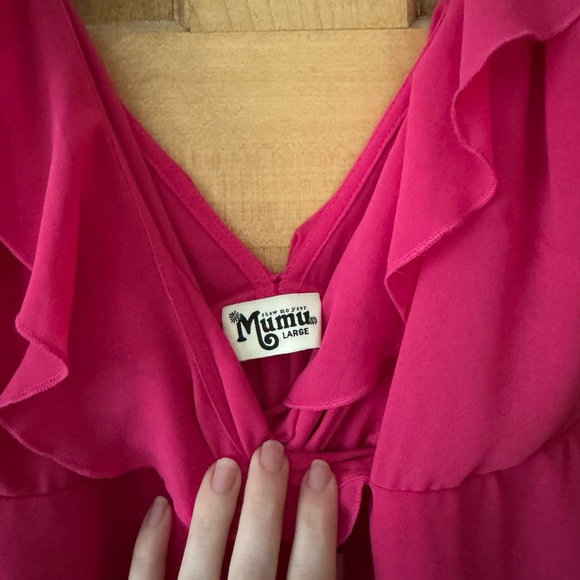 Show Me Your MuMu Fuchsia Ruffle Dress - Picture 3 of 3